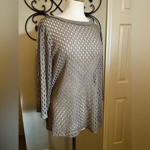 Alexis Open knit sweater size Large